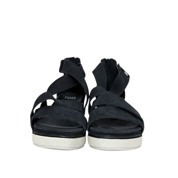 Eileen Fisher Woman's Sally Wedge Sporty Sandal in Black - Size 6 - Picture 4 of 9